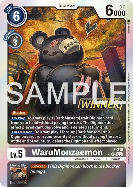 WaruMonzaemon (Official Store Tournament 2026 Vol. 1 Winner) card art