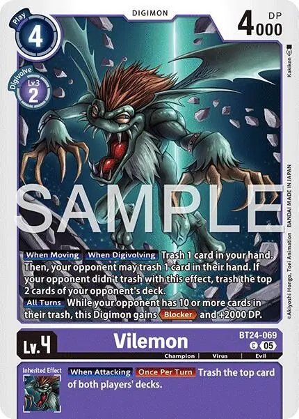 Vilemon card art