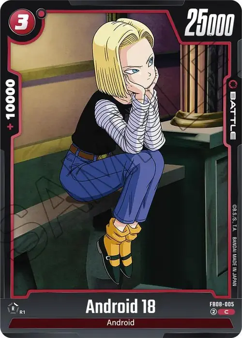 Android 18 card art