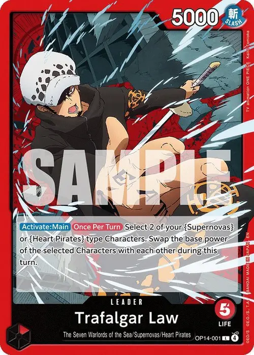 Trafalgar Law - OP14-001 card art