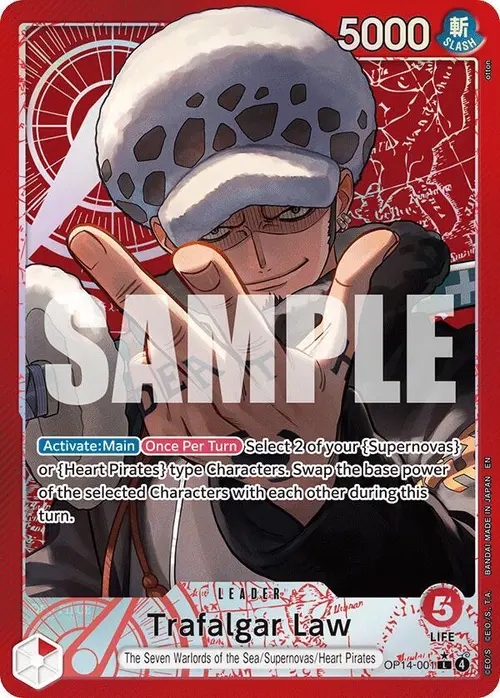 Trafalgar Law - OP14-001 (Alternate Art) card art