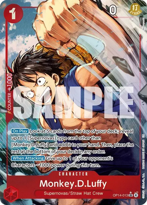 Monkey.D.Luffy - OP14-013 (Alternate Art) card art