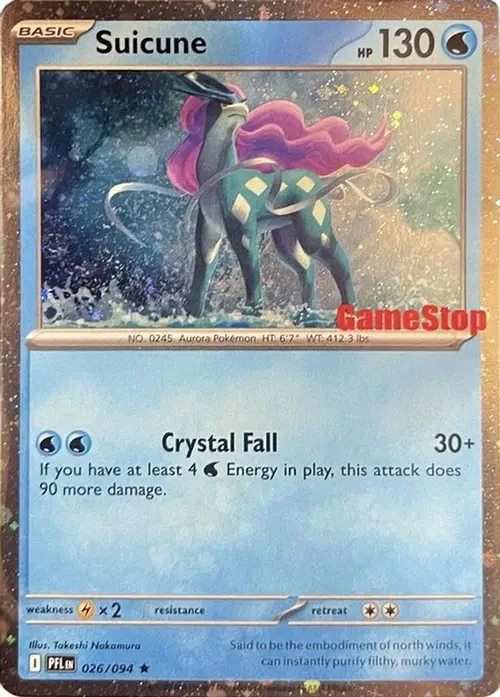 Suicune (Cosmos Holo) (Gamestop Exclusive) card art