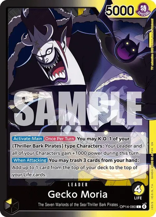 Gecko Moria - OP14-080 card art