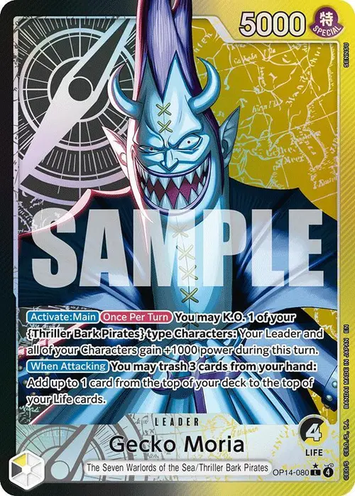 Gecko Moria - OP14-080 (Alternate Art) card art