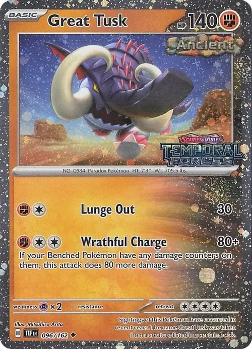 Great Tusk - 096/162 (Temporal Forces Stamped) card art
