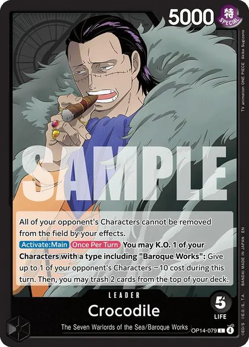 Crocodile - OP14-079 card art