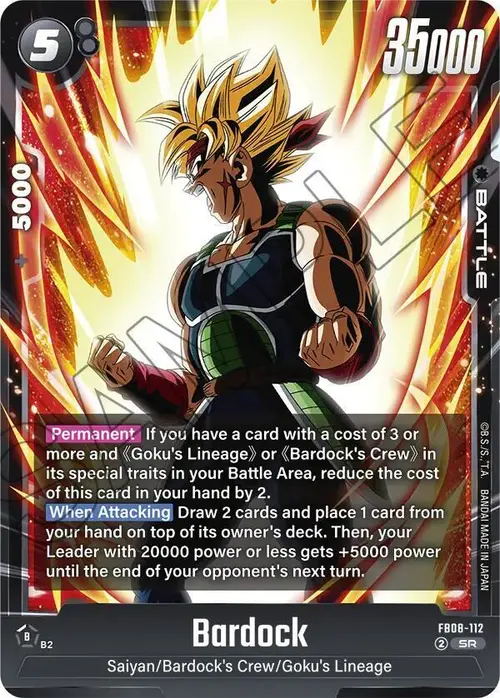Bardock card art