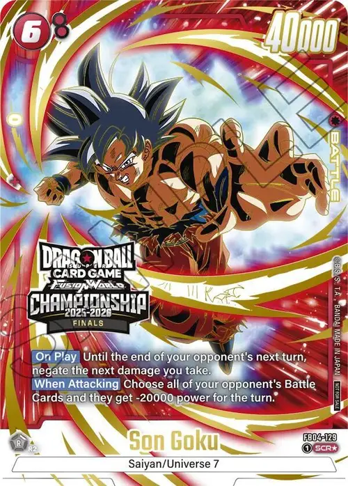 Son Goku (Championship 2025-2026 Finals) card art