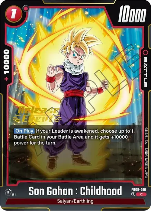 Son Gohan : Childhood card art