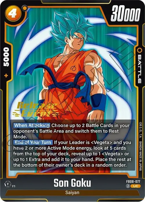 Son Goku card art