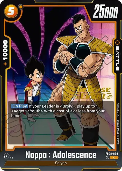 Nappa : Adolescence card art