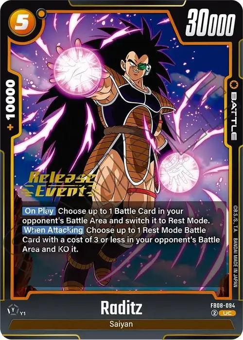 Raditz card art
