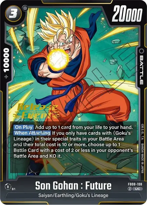 Son Gohan : Future card art