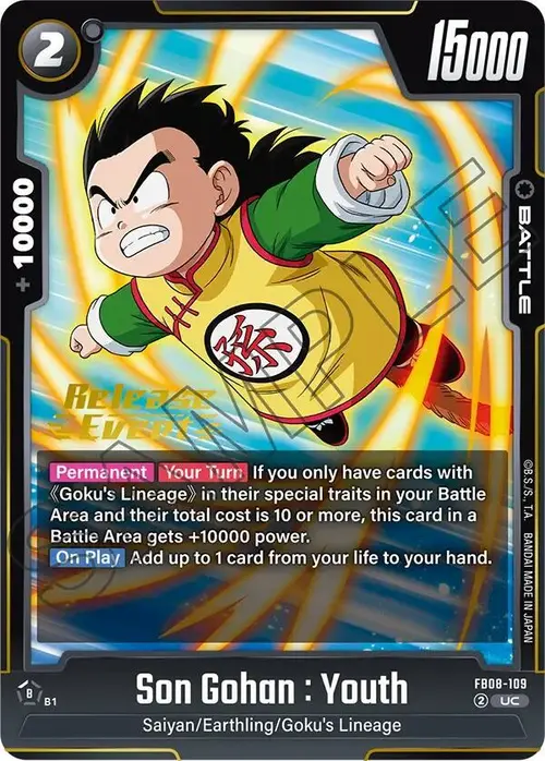 Son Gohan : Youth card art