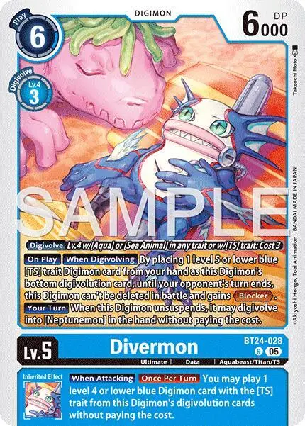 Divermon card art