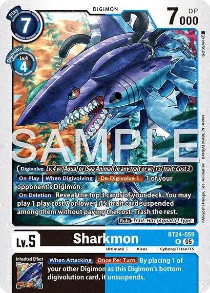 Sharkmon card art