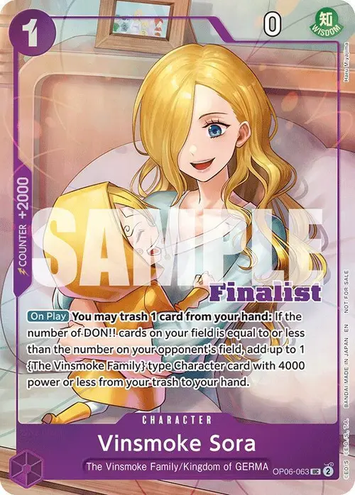 Vinsmoke Sora (CS 25-26 Finalist Card Set 2) card art