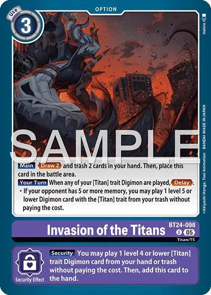 Invasion of the Titans card art