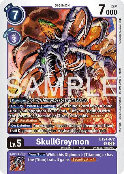SkullGreymon card art
