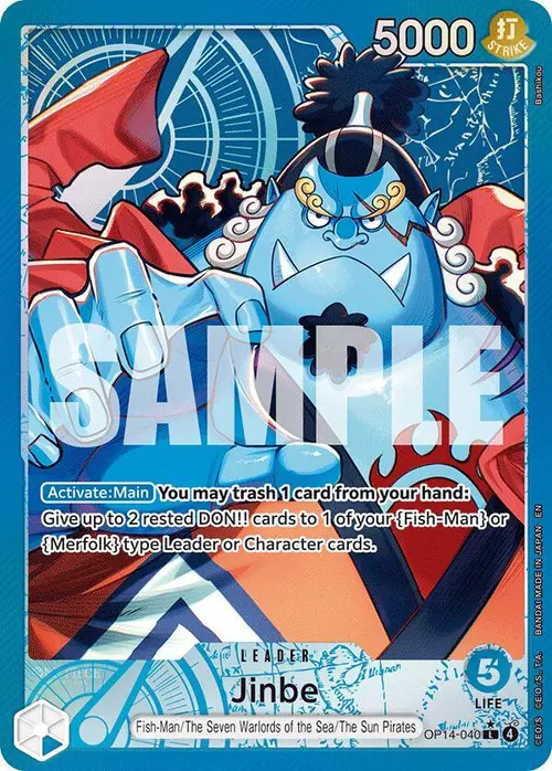 Jinbe - OP14-040 (Alternate Art) card art