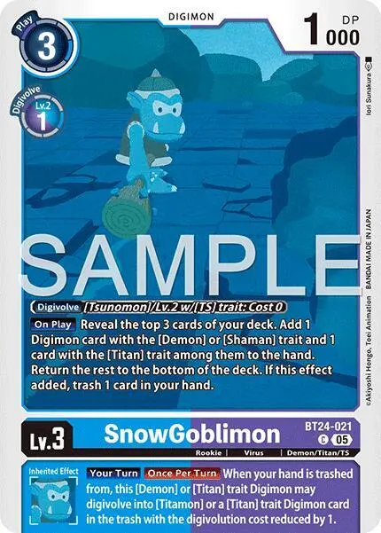 SnowGoblinmon card art