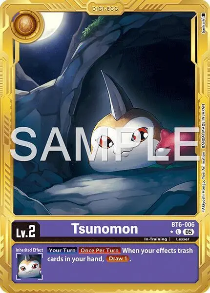 Tsunomon (Gold Border) card art