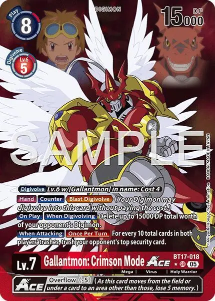 Gallantmon: Crimson Mode ACE (Alternate Art) card art