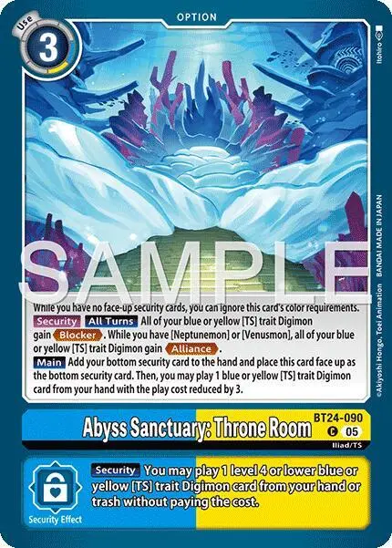 Abyss Sanctuary: Throne Room card art