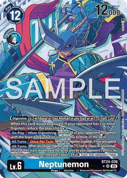 Neptunemon (Alternate Art) card art