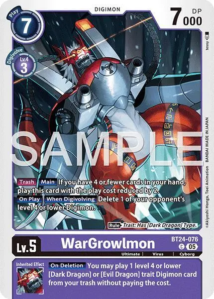 WarGrowlmon card art