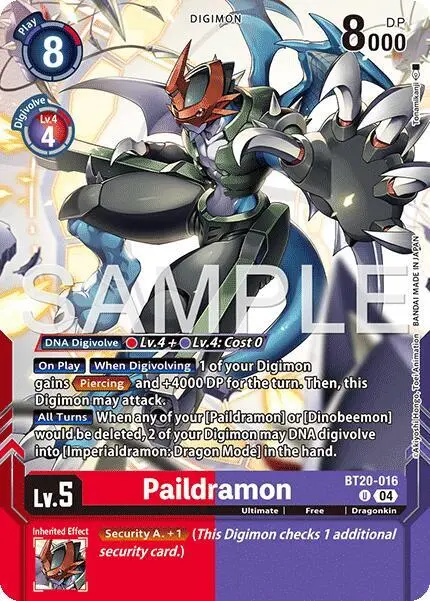 Paildramon (Digimon Card Game Playmat & Card Set) card art