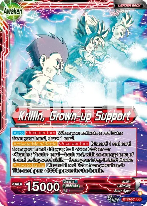 Krillin // Krillin, Grown-up Support card art