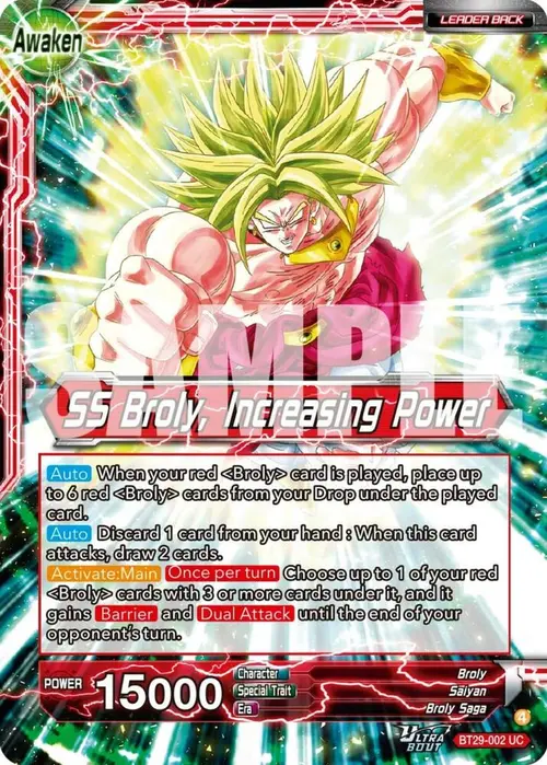 Broly // SS Broly, Increasing Power card art