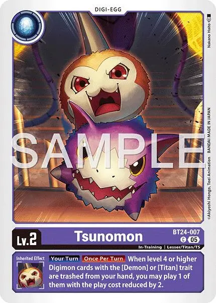 Tsunomon card art