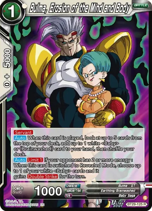 Bulma, Erosion of the Mind and Body card art