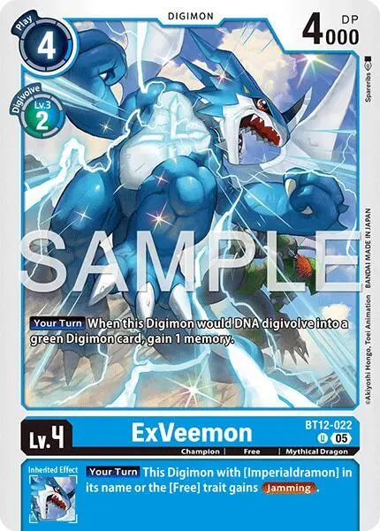 ExVeemon - BT12-022 (Reprint) card art