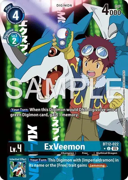 ExVeemon - BT12-022 (Alternate Art) card art