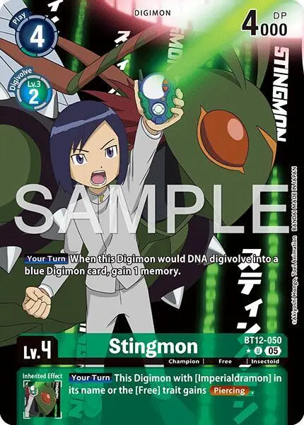 Stingmon - BT12-050 (Alternate Art) card art