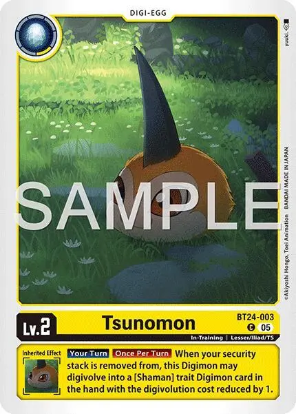 Tsunomon (BT24-003) card art