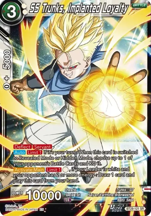 SS Trunks, Implanted Loyalty card art