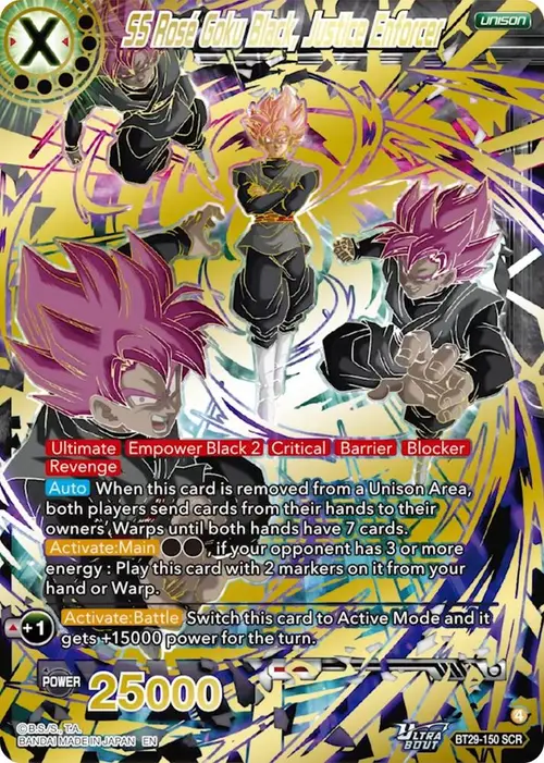 SS Rose Goku Black, Justice Enforcer card art