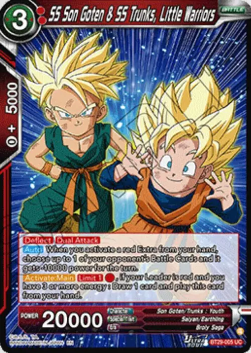 SS Son Goten & SS Trunks, Little Warriors card art
