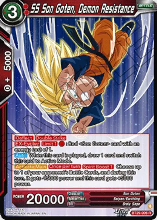 SS Son Goten, Demon Resistance card art