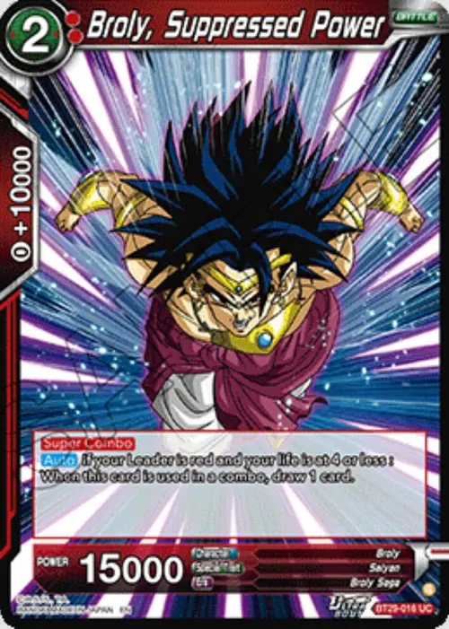 Broly, Suppressed Power card art