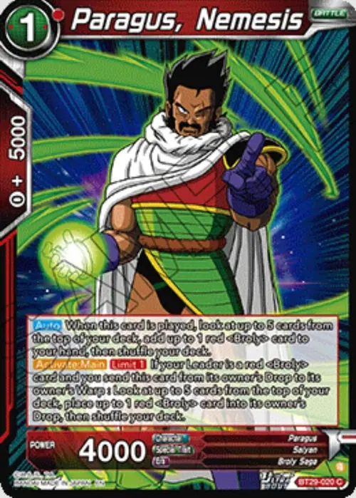 Paragus, Nemesis card art
