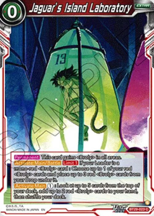 Jaguar’s Island Laboratory card art