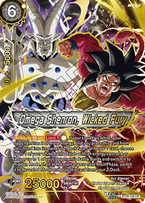 Omega Shenron, Wicked Fury card art