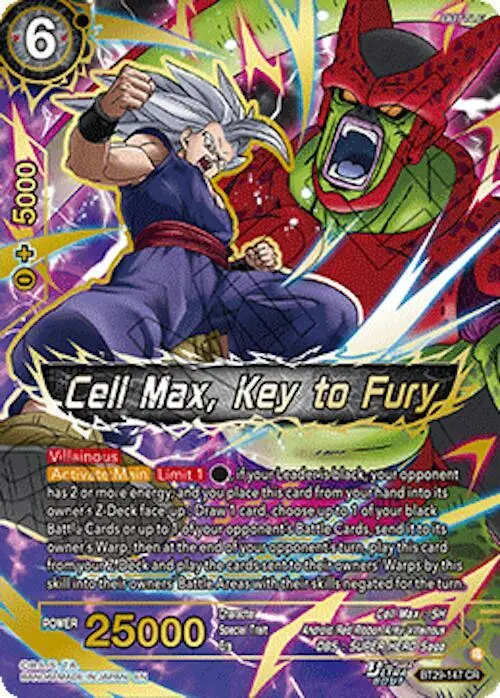 Cell Max, Key to Fury card art
