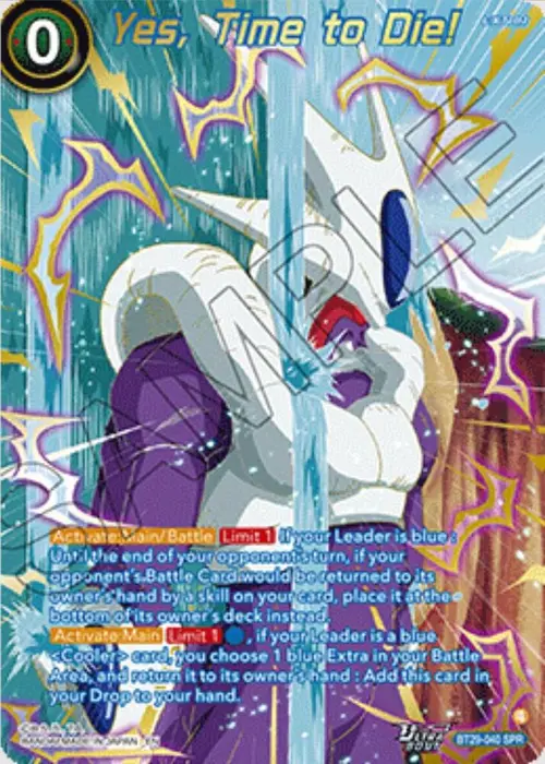 Yes, Time to Die! (SPR) card art